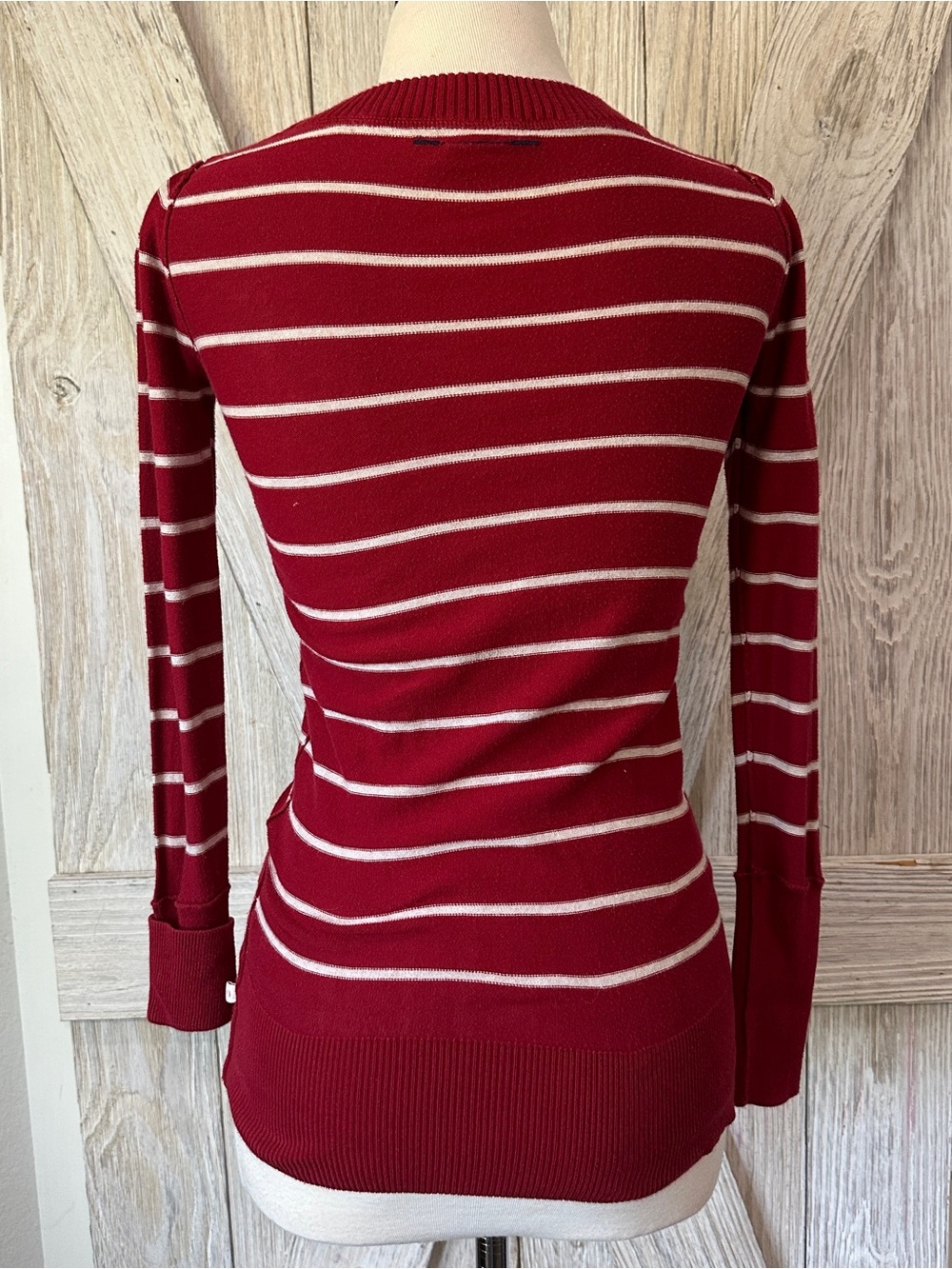 GAP Y2k (RED) Campaign Striped Knit Stretch Top - Picture 6 of 11